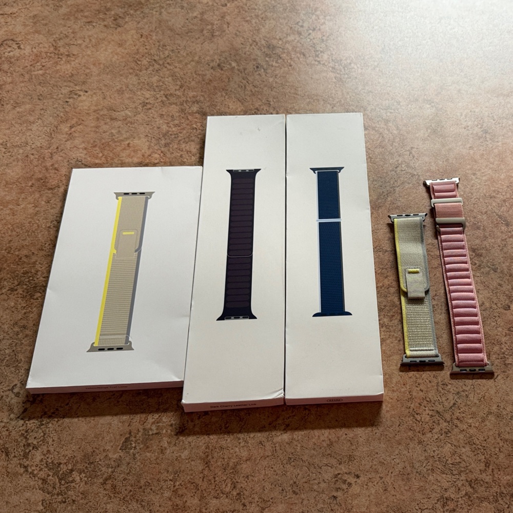 Apple Watch Band Genuine OEM Leather Link Sport Loop Trail Loop